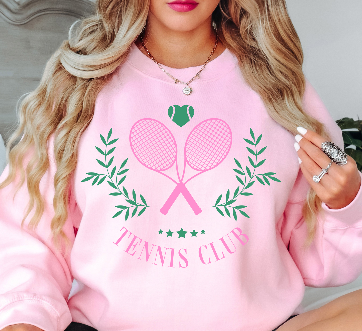 Tennis Club Sweatshirt | Groovy Vibes Collection | Unique Gifts for Family and Friends