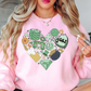 Lucky Heart Doodle Sweatshirt | Feeling Lucky Collection | Unique Gifts for Family Friends
