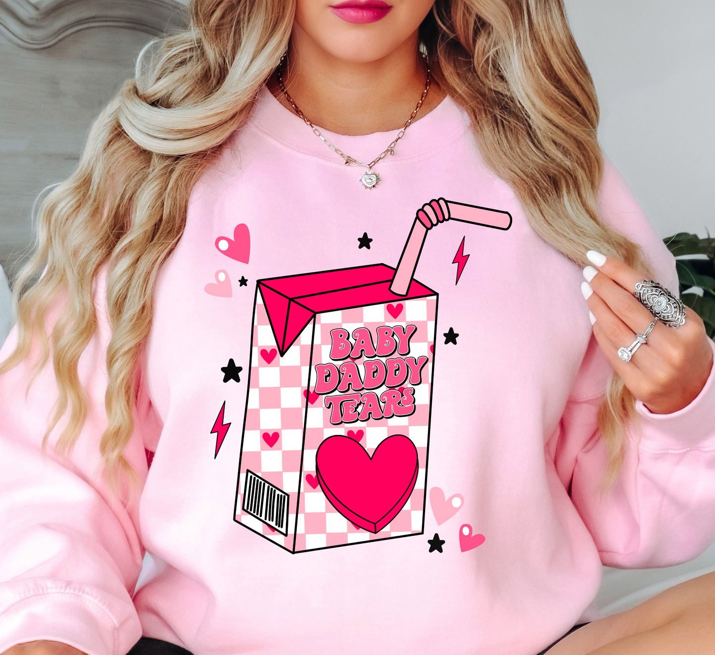 Baby Daddy Tears Sweatshirt | XoXo Love Collection | Unique Gifts for Family Friends