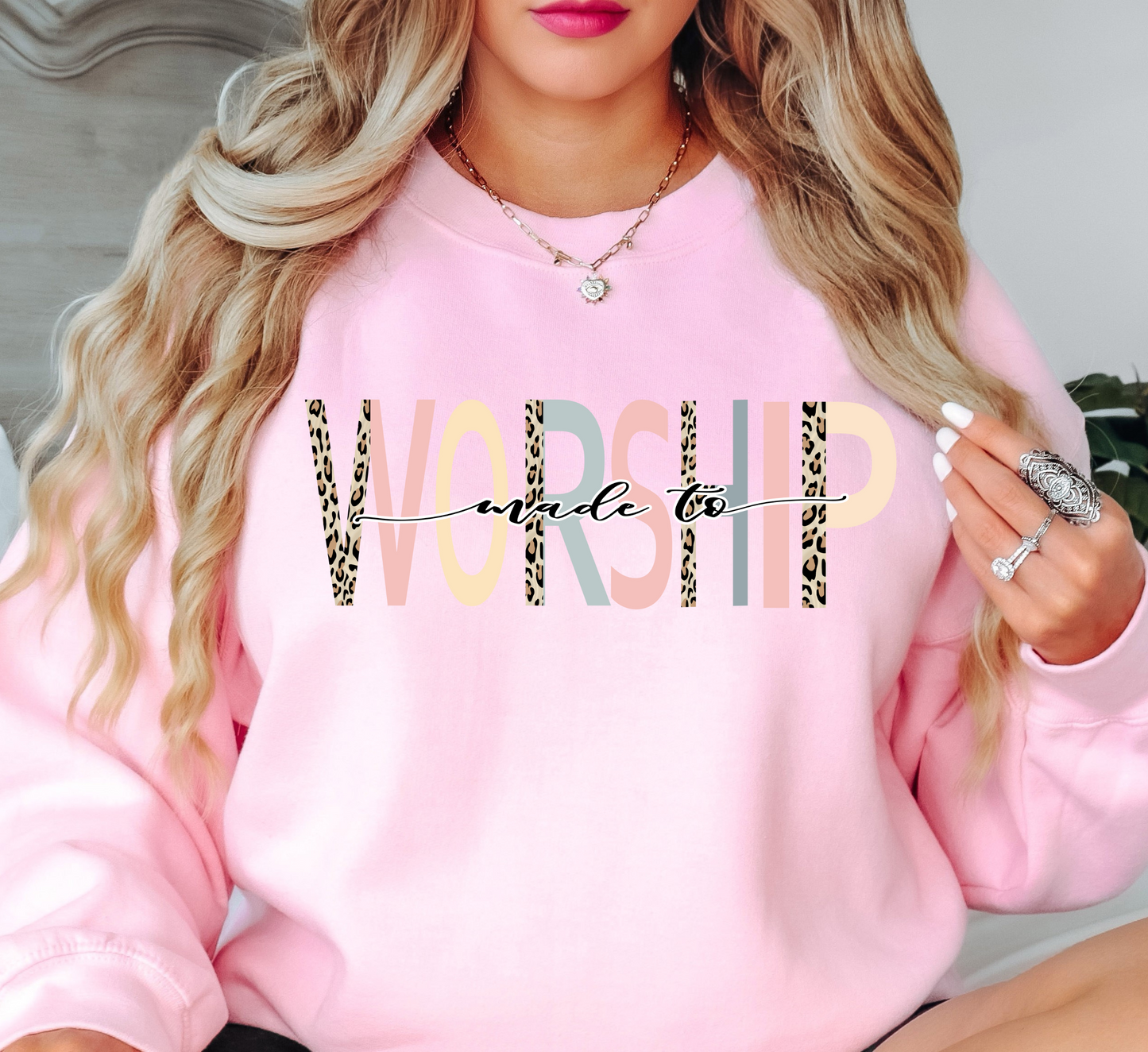 Made To Worship Sweatshirt | Walk By Faith Collection | Unique Gifts for Family and Friends