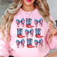 Coquette and Boots Sweatshirt | Stars and Stripes Collection | Unique Gifts for Family Friends