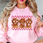 Retro Highland Cow Hearts Sweatshirt | XoXo Love Collection | Unique Gifts for Family Friends