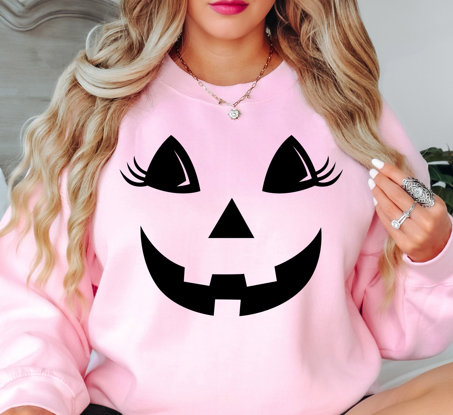 Cutie Jack O' Lantern Sweatshirt | Boo-tiful Vibes Collection | Unique Gifts for Family Friends