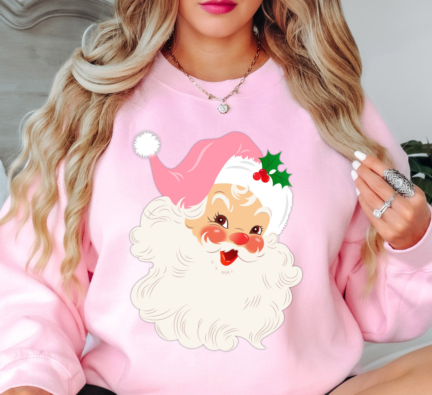 Vintage Santa Sweatshirt | Tis The Season Collection | Unique Gifts for Family Friends