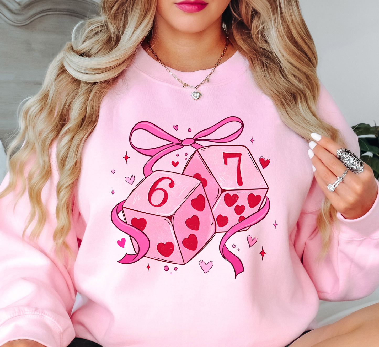 Preppy Six Seven Dice Sweatshirt | XoXo Love Collection | Unique Gifts for Family Friends