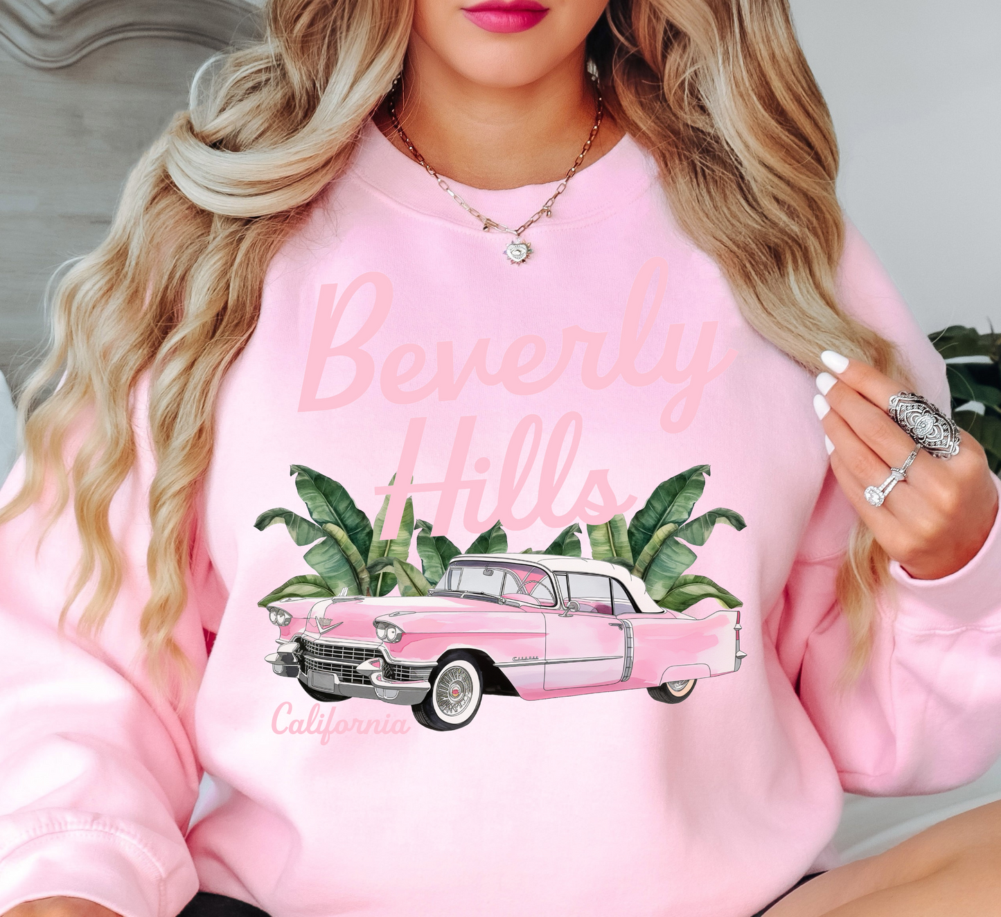 Beverly Hills Sweatshirt | Groovy Vibes Collection | Unique Gifts for Family and Friends