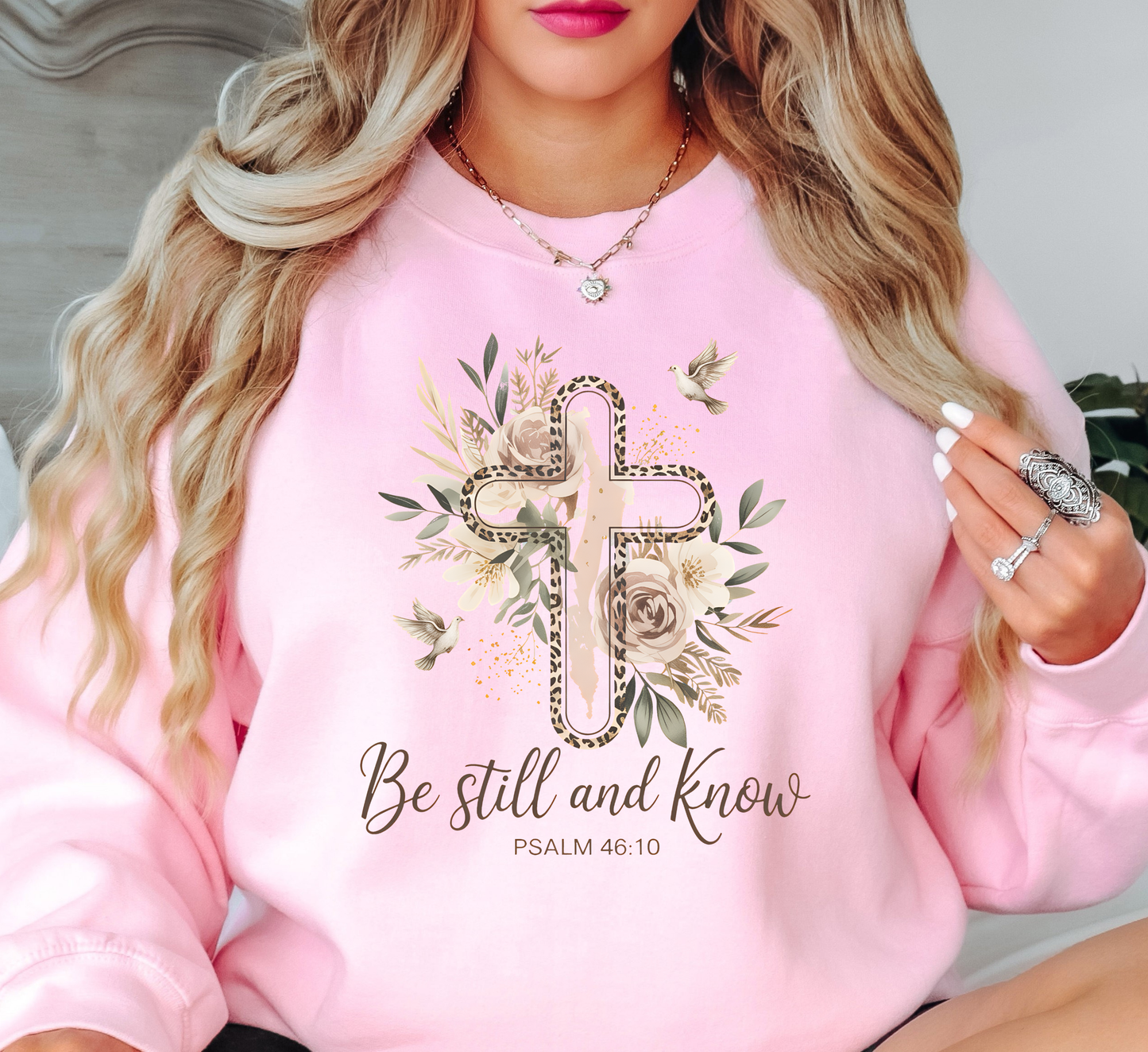 Be Still (Psalm 46:10) Sweatshirt | Walk By Faith Collection | Unique Gifts for Family and Friends