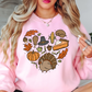 Thanksgiving Heart Doodles Sweatshirt | Harvest Joy Collection | Unique Gifts for Family Friends