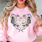 Dancing Skeleton Heart Sweatshirt | Feeling Lucky Collection | Unique Gifts for Family Friends