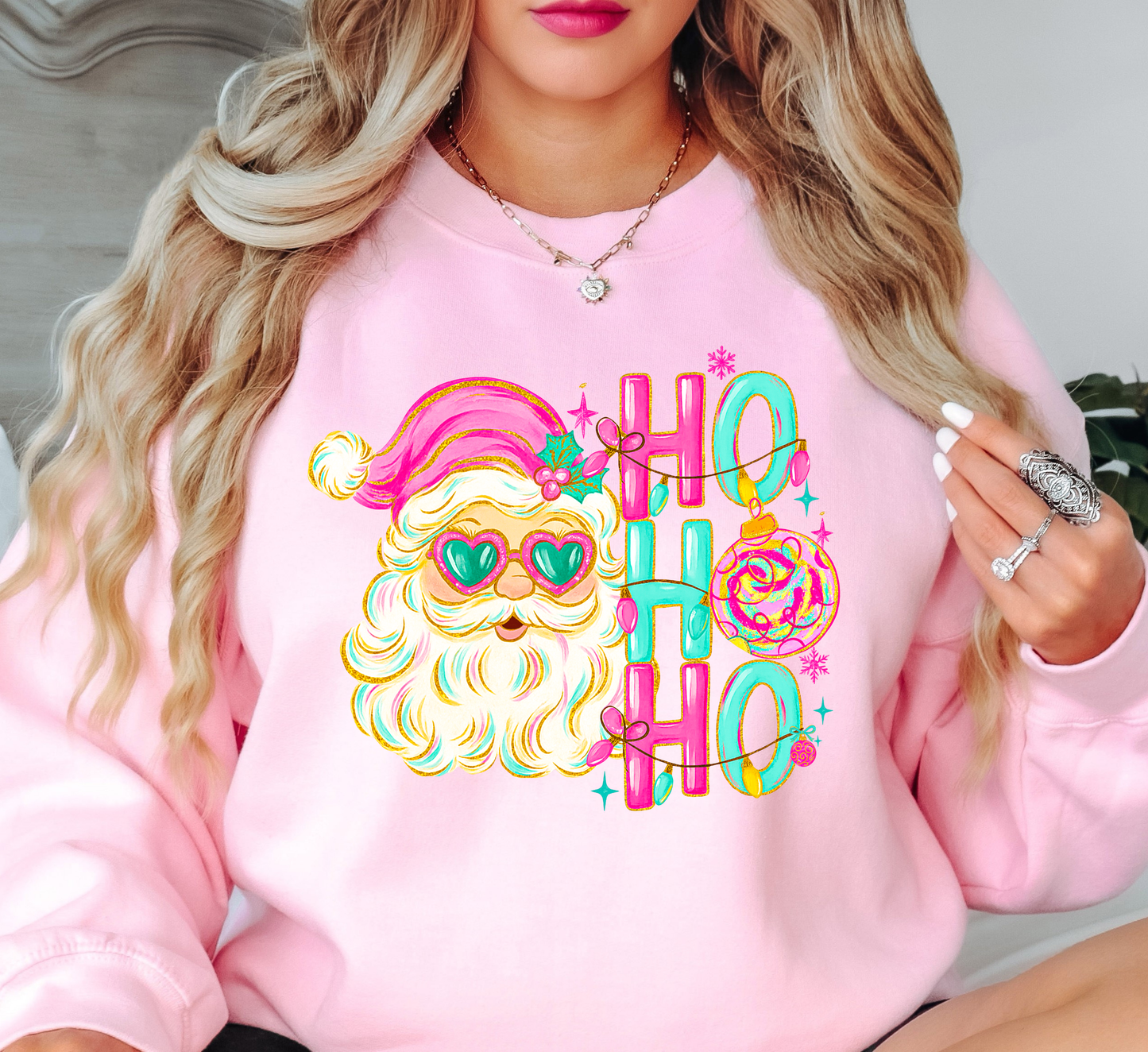 Santa Ho Ho Sweatshirt | Tis The Season Collection | Unique Gifts for Family Friends