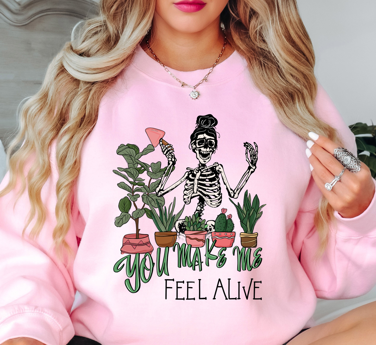 Feel Alive Plants Sweatshirt | Spring Fling Collection | Unique Gifts for Family Friends