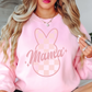 Checkered Mama Bunny Sweatshirt | Mama Mode Activated Collection | Unique Gifts for Family Friends