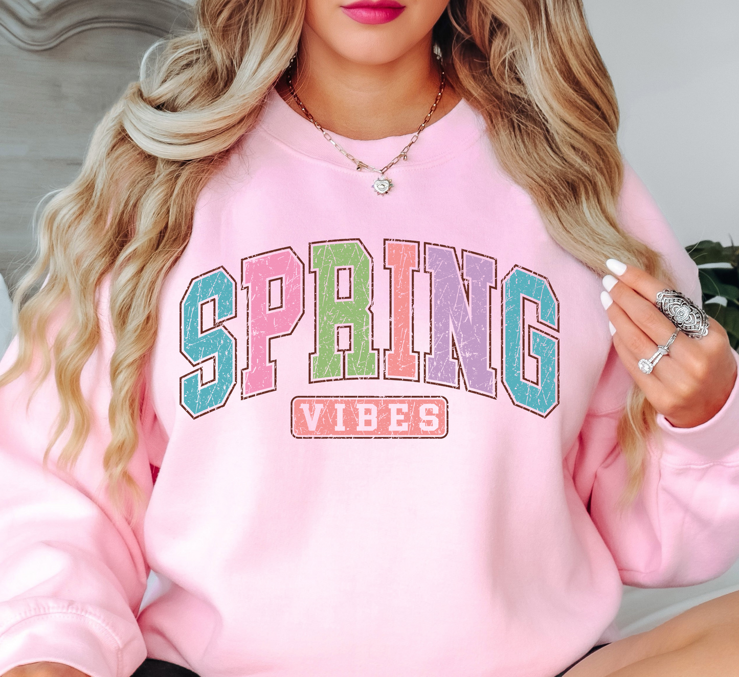 Spring Vibes Sweatshirt | Spring Fling Collection | Unique Gifts for Family Friends