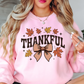 Thankful Leaves With Bow Sweatshirt | Harvest Joy Collection | Unique Gifts for Family Friends