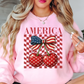 America Cherry Sweatshirt | Stars and Stripes Collection | Unique Gifts for Family and Friends