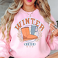 Distressed Winter Vibes Sweatshirt | Frosty Chic Collection | Unique Gifts for Family Friends