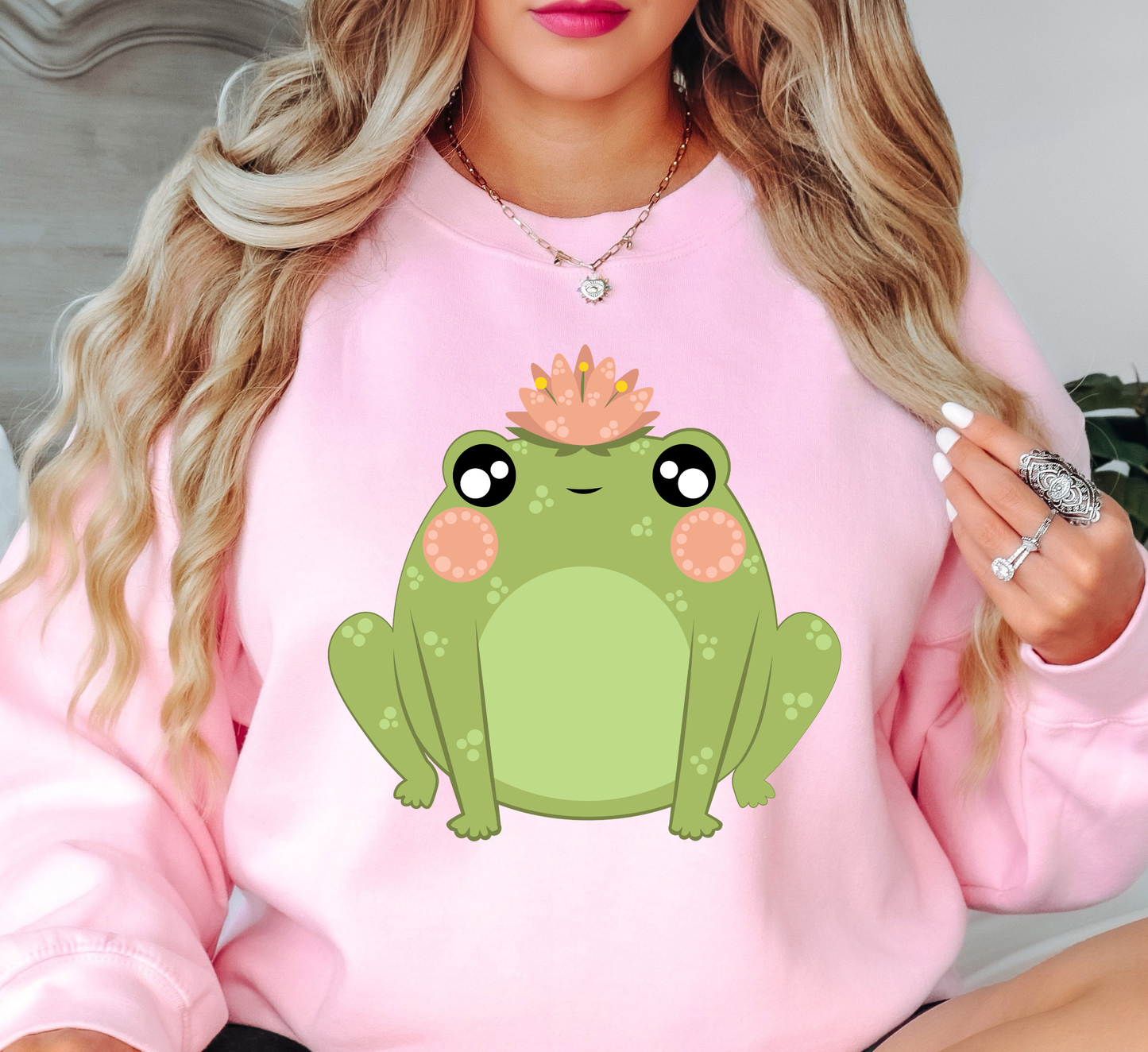 Spring Frog Sweatshirt | Spring Fling Collection | Unique Gifts for Family Friends