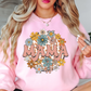 Retro Groovy Floral Mama Sweatshirt | Mama Mode Activated Collection | Unique Gifts for Family Friends