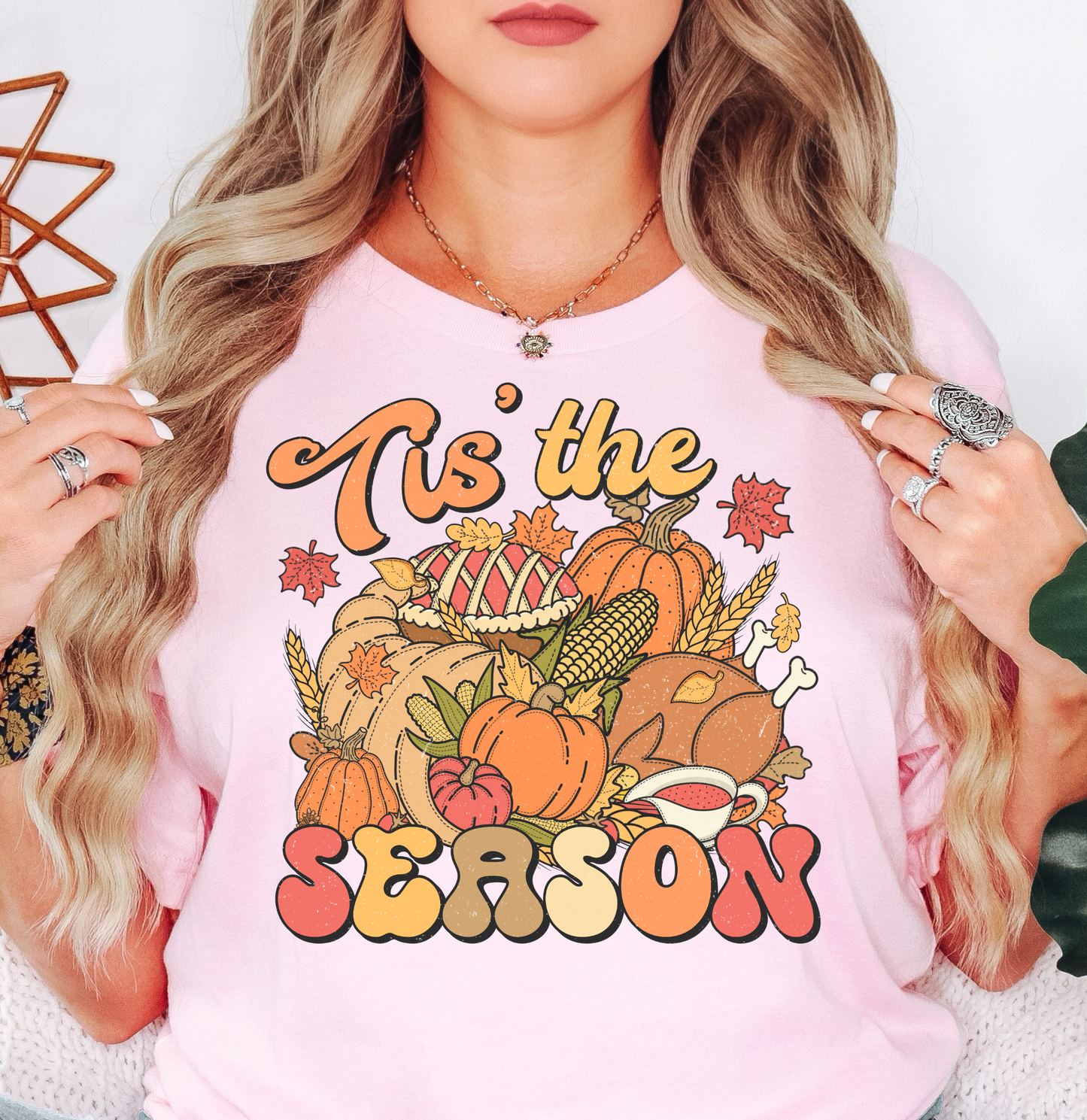 Tis' The Season Thanksgiving Tee | Harvest Joy Collection | Unisex Pre-Shrunk T-Shirt