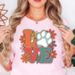 Paw Love Tee | Pawsitive Vibes Collection | Unisex Pre-Shrunk T-Shirt
