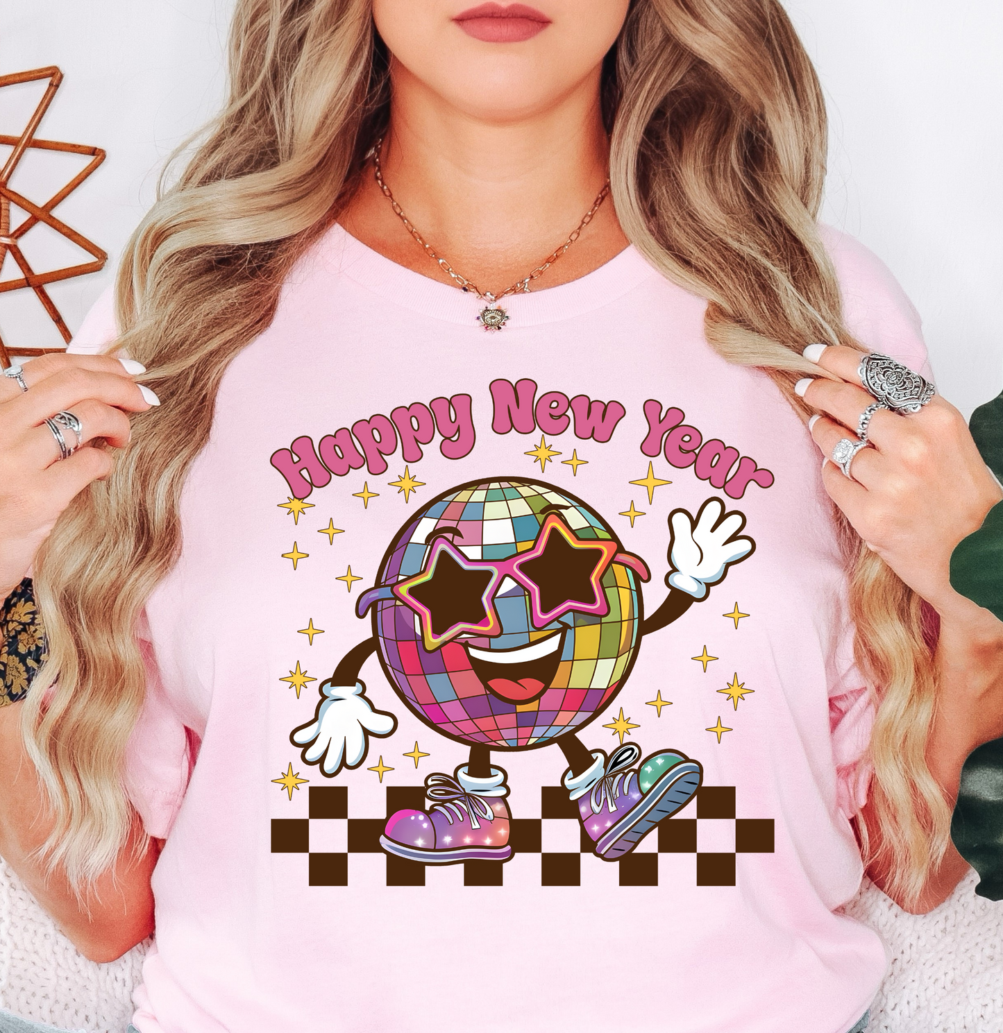 Retro Happy New Year Tee | New Year Magic Collection | Unisex Pre-Shrunk T-Shirt