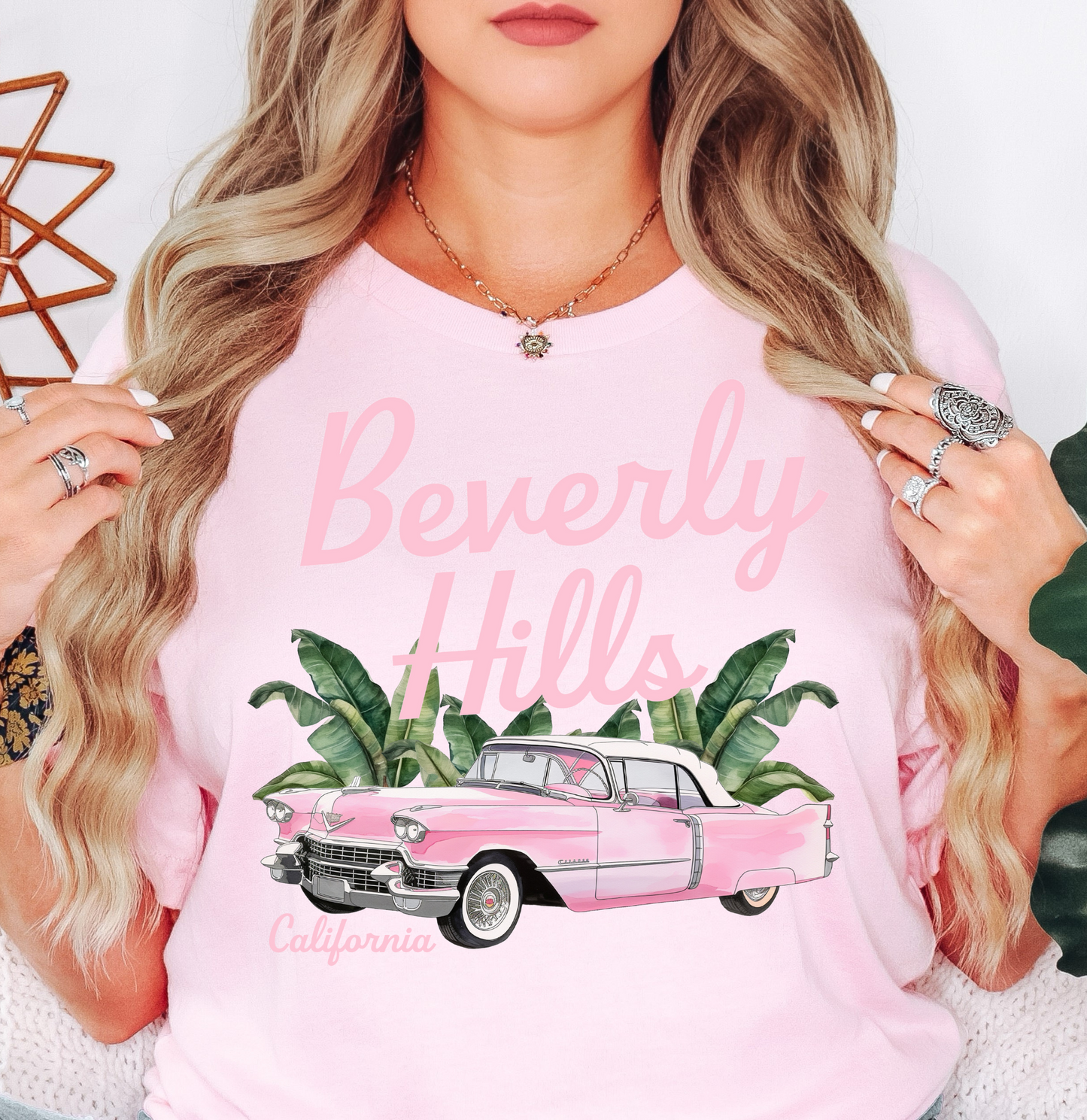 Beverly Hills Tee | Groovy Vibes Collection | Unisex Pre-Shrunk T-Shirt