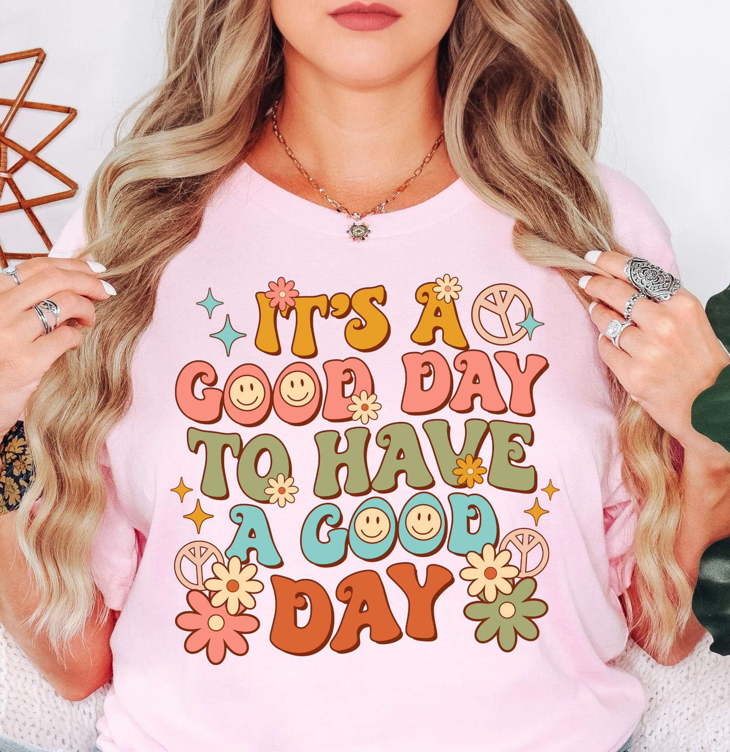 Retro Good Day Tee | Groovy Vibes Collection | Unisex Pre-Shrunk T-Shirt