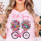 Hello Spring Bicycle Tee | Spring Fling Collection | Unisex Pre-Shrunk T-Shirt