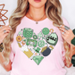 Lucky Heart Doodle Tee | Feeling Lucky Collection | Unisex Pre-Shrunk T-Shirt