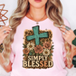 Simply Blessed Tee | Walk By Faith Collection | Unisex Pre-Shrunk T-Shirt