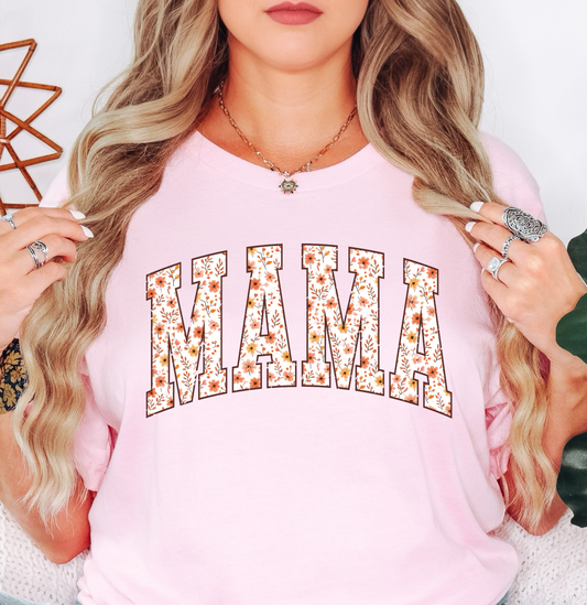 Floral Fall Mama Tee | Mama Mode Activated Collection | Unisex Pre-Shrunk T-Shirt