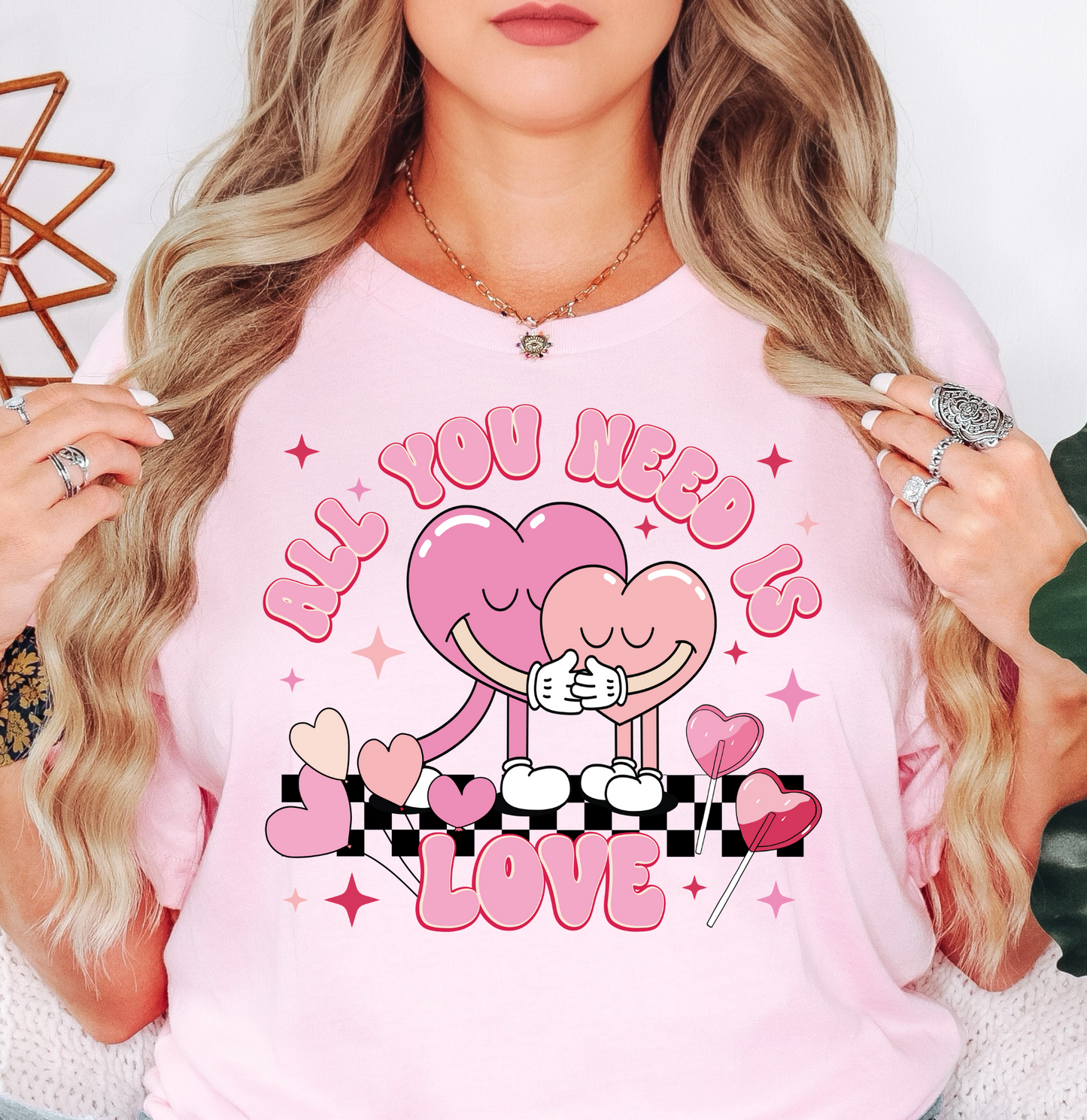 All You Need Is Love Tee | XoXo Love Collection | Unisex Pre-Shrunk T-Shirt