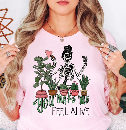 Feel Alive Plants Tee | Spring Fling Collection | Unisex Pre-Shrunk T-Shirt