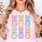 Checkered Pastel Bunnies Tee | Hoppin' Into Spring Collection | Unisex Pre-Shrunk T-Shirt