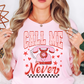 Distressed Call Me Never Tee | XoXo Love Collection | Unisex Pre-Shrunk T-Shirt