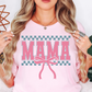 Checkered Mama Bow Tee | Mama Mode Activated Collection | Unisex Pre-Shrunk T-Shirt