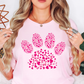 Pink Pet Paw Tee | Pawsitive Vibes Collection | Unisex Pre-Shrunk T-Shirt