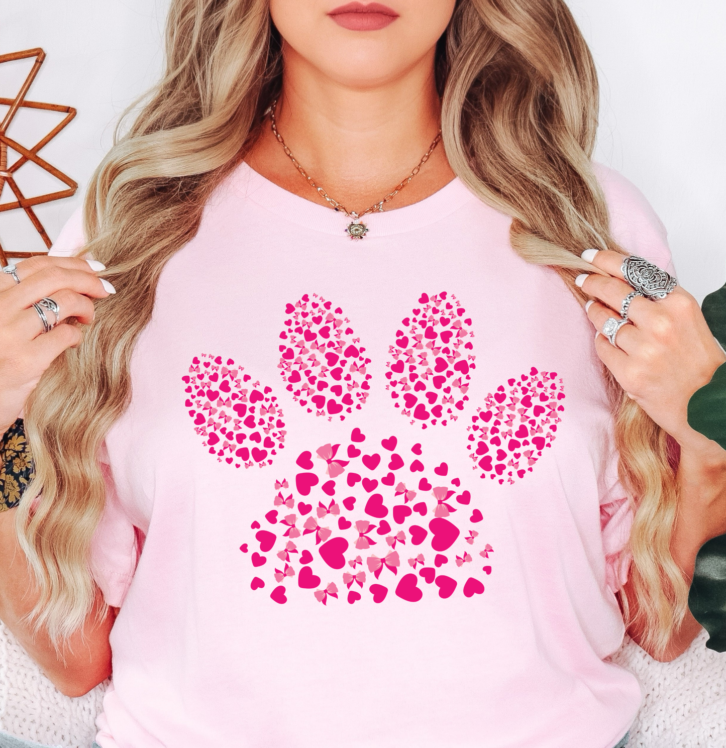Pink Pet Paw Tee | Pawsitive Vibes Collection | Unisex Pre-Shrunk T-Shirt