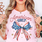 American Girly Tee | Stars and Stripes Collection | Unisex Pre-Shrunk T-Shirt