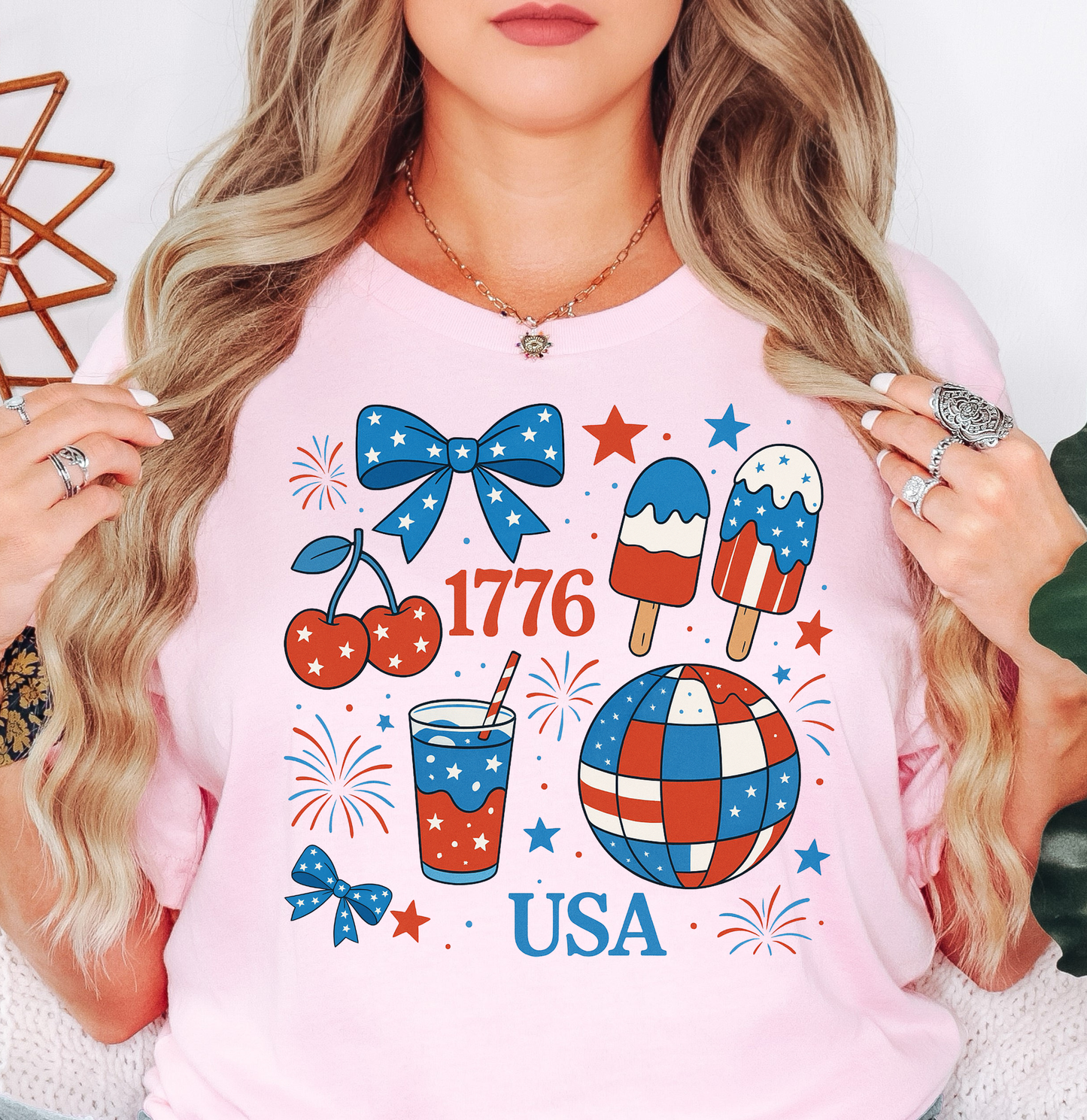 Preppy USA 1776 Tee | Stars and Stripes Collection | Unisex Pre-Shrunk T-Shirt