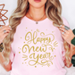 Happy New Year Gold Tee | New Year Magic Collection | Unisex Pre-Shrunk T-Shirt