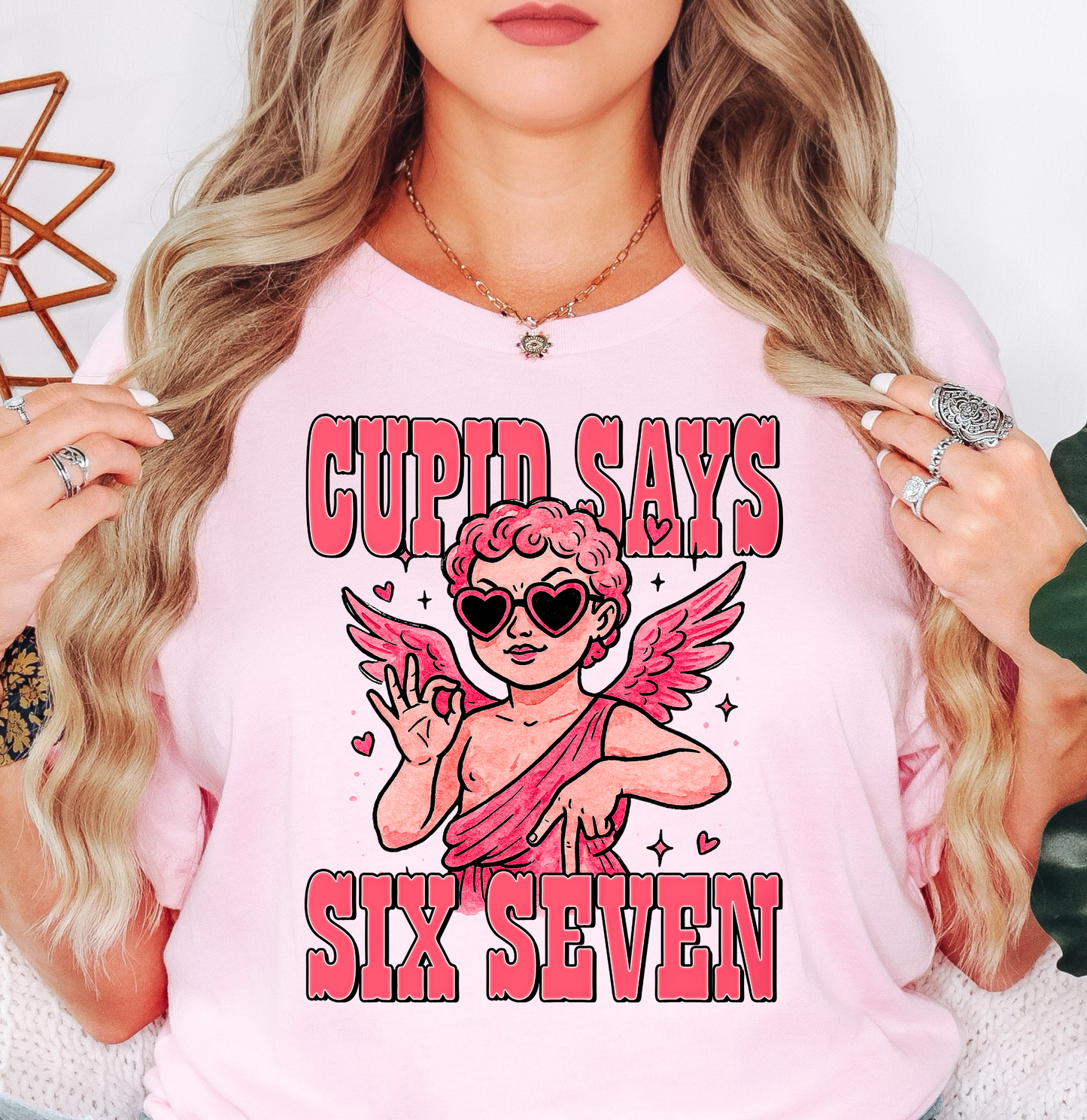 Cupid Says Six Seven Tee | XoXo Love Collection | Unisex Pre-Shrunk T-Shirt