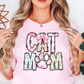 Preppy Cat Mom Tee | Pawsitive Vibes Collection | Unisex Pre-Shrunk T-Shirt