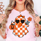 Cutie Checkered Ghost Tee | Boo-tiful Vibes Collection | Unisex Pre-Shrunk T-Shirt