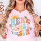 Here Comes The Sun Tee | Spring Fling Collection | Unisex Pre-Shrunk T-Shirt