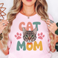 Cat Mom Love Tee | Pawsitive Vibes Collection | Unisex Pre-Shrunk T-Shirt