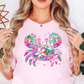 Floral Tropical Crab Tee | Beach Breeze Collection | Unisex Pre-Shrunk T-Shirt