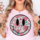 Floral Spring Smiley Face Tee | Spring Fling Collection | Unisex Pre-Shrunk T-Shirt