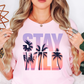 Stay Wild Palm Trees Tee | Beach Breeze Collection | Unisex Pre-Shrunk T-Shirt