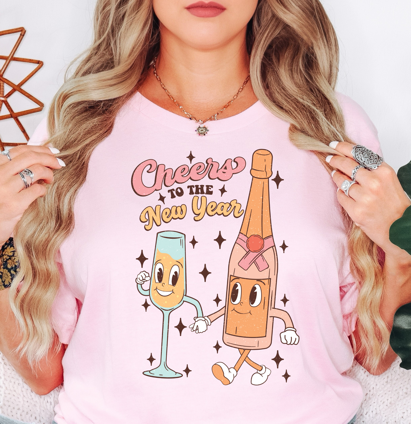 Cheers To The New Year Tee | New Year Magic Collection | Unisex Pre-Shrunk T-Shirt